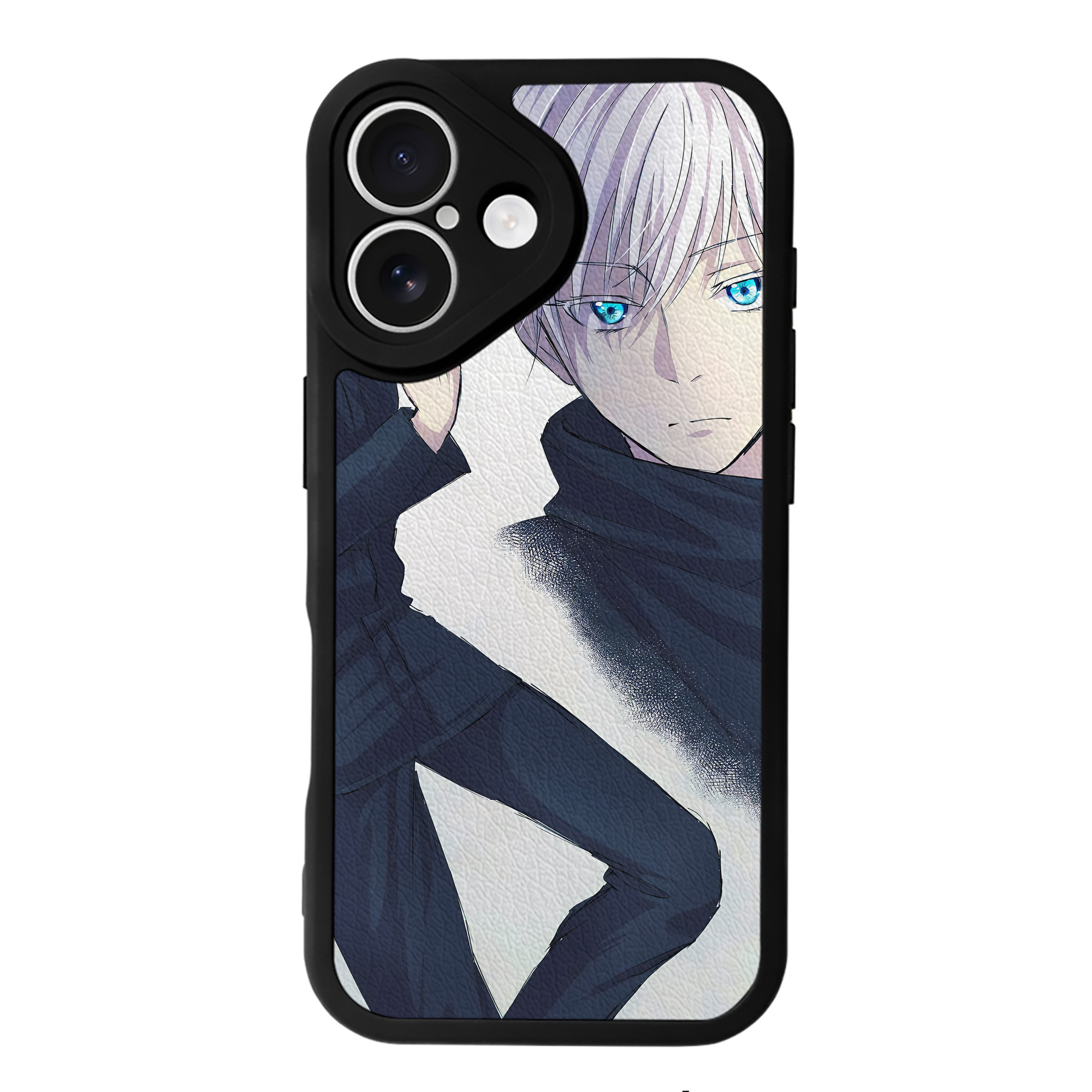 （画像用） 呪術廻戦 Jujutsu Kaisen 【iPhone 16シリーズ対応】シリコンスマホケース（レザー調） 材質：シリコン